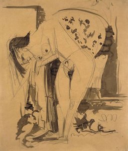 Bending Nude in Room